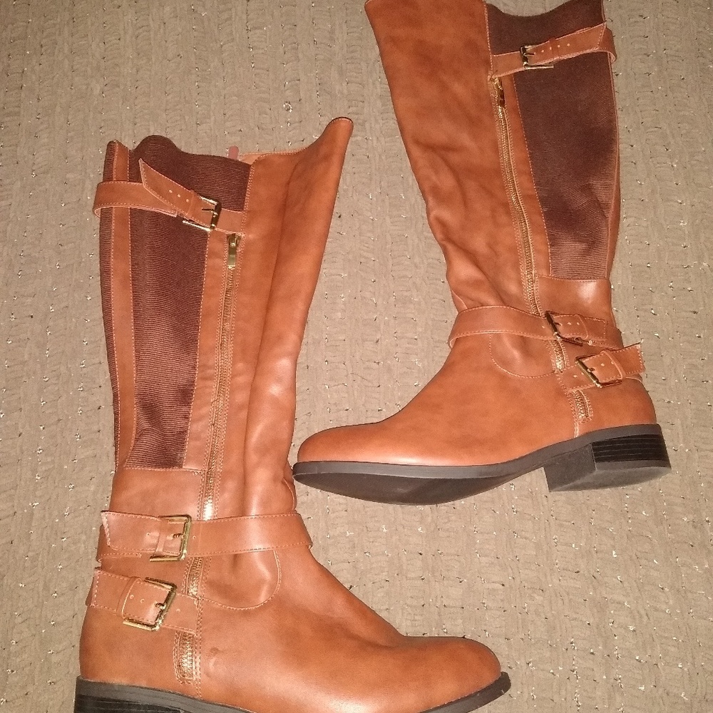 New TORRID wide CALF Brown Boots size 12